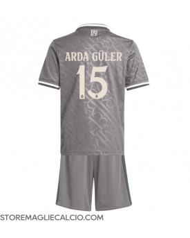 Real Madrid Arda Guler #15 Maglia Gara Terza Repliche 2024-25 Bambino